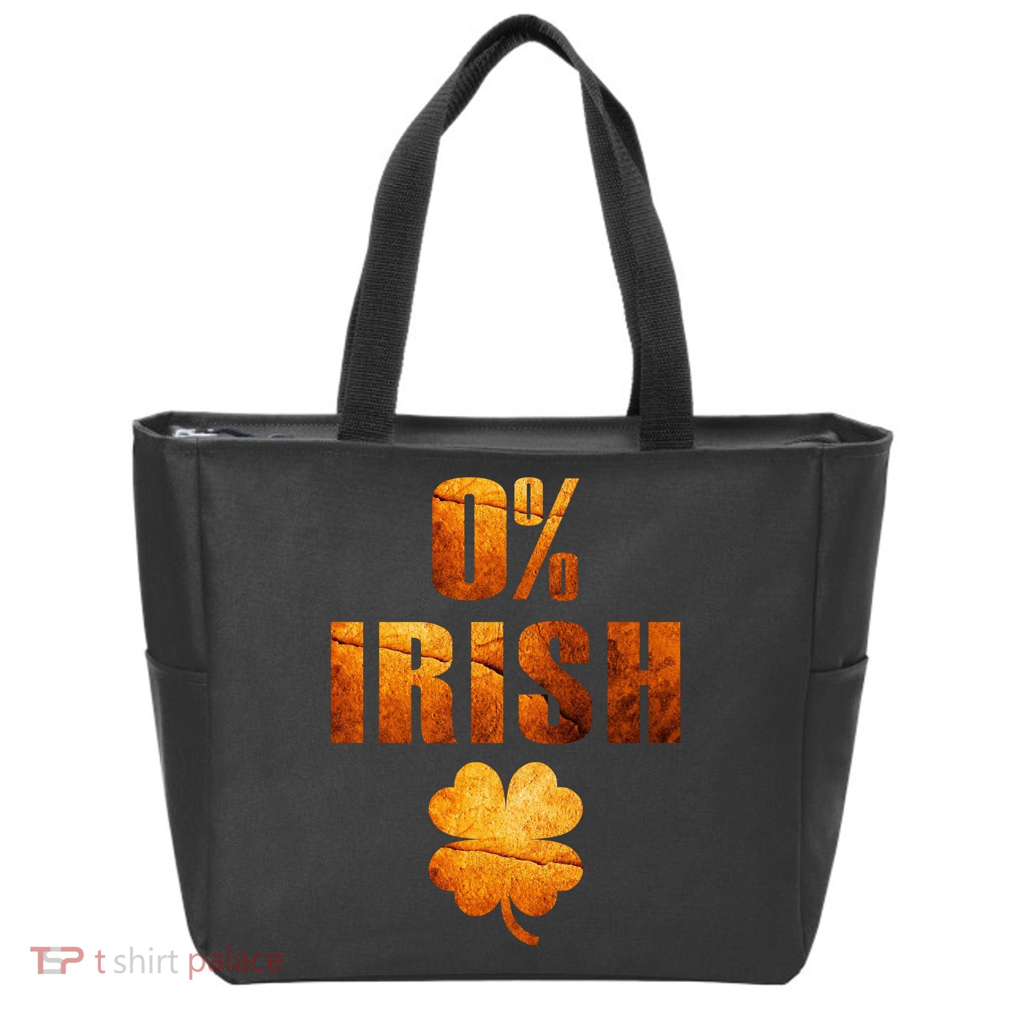 Retro 0% Irish Clover St Patrack's Day Tote Bag