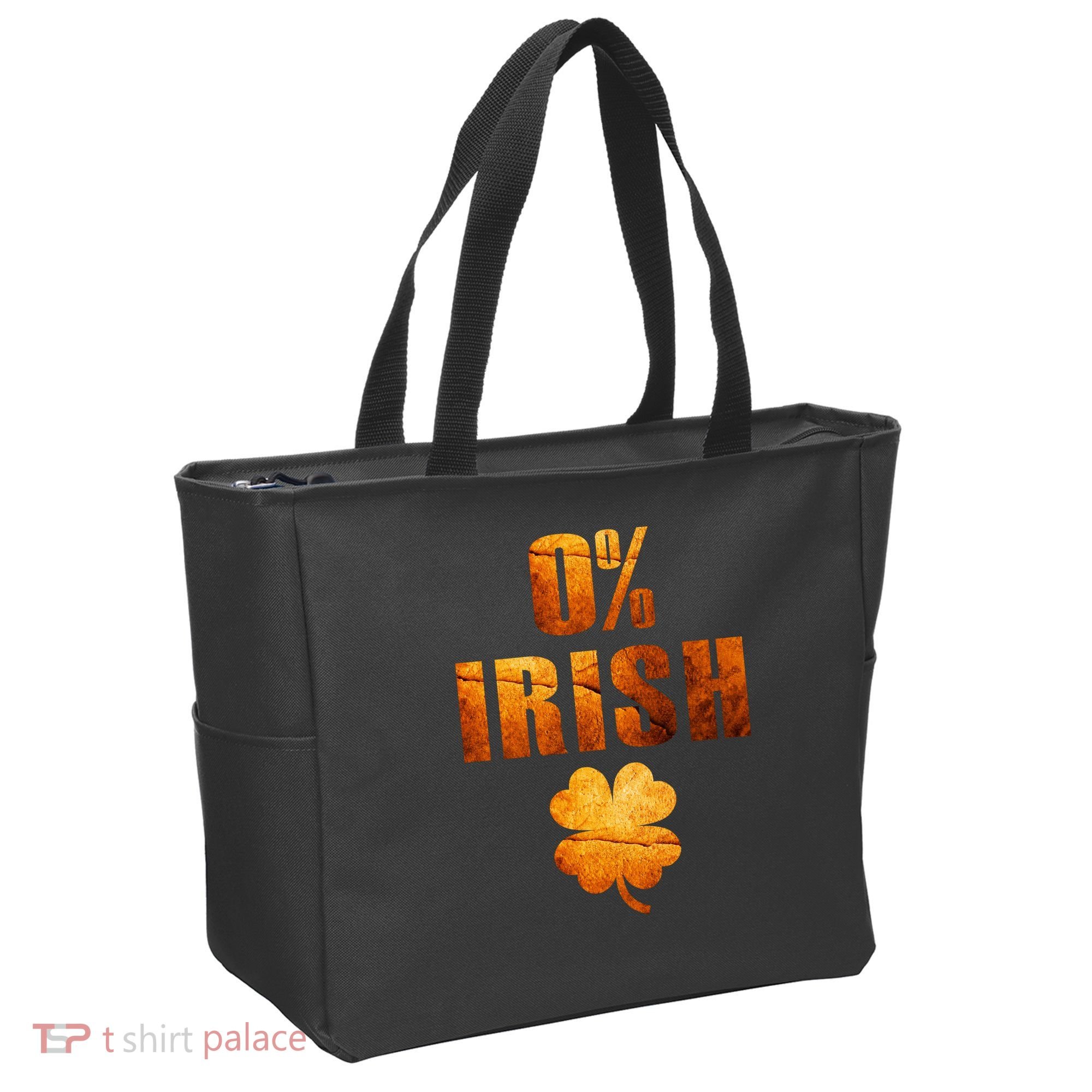 Retro 0% Irish Clover St Patrack's Day Tote Bag