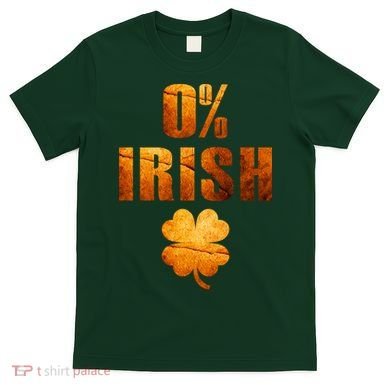 Retro 0% Irish Clover St Patrack's Day T-Shirt