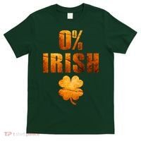 Retro 0% Irish Clover St Patrack's Day T-Shirt thumb 0