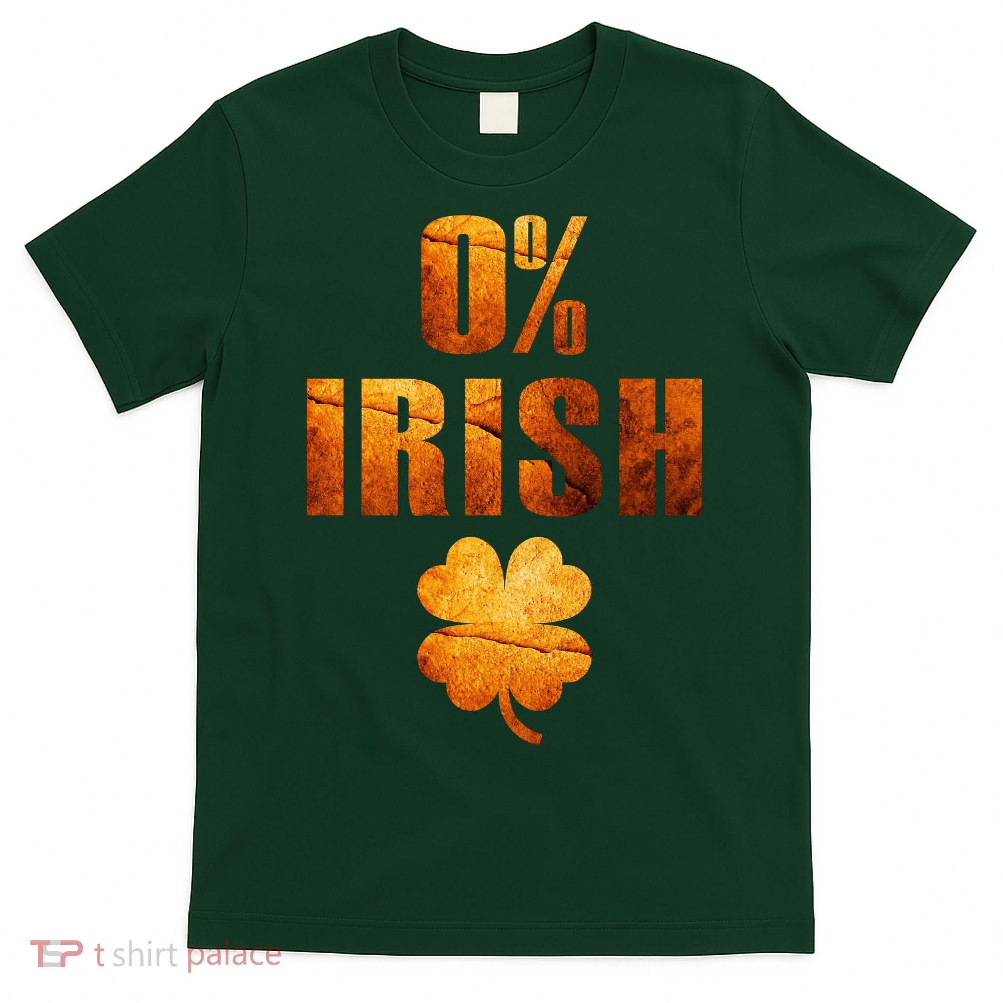 Retro 0% Irish Clover St Patrack's Day T-Shirt