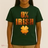 Retro 0% Irish Clover St Patrack's Day T-Shirt thumb 4