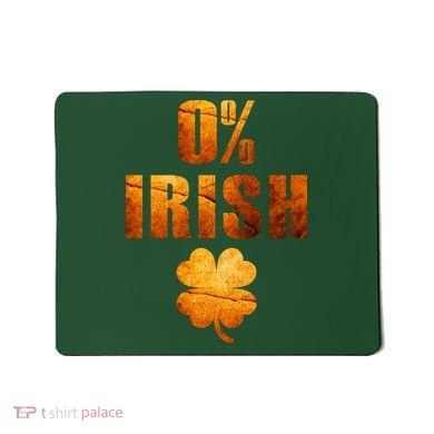 Retro 0% Irish Clover St Patrack's Day Mousepad