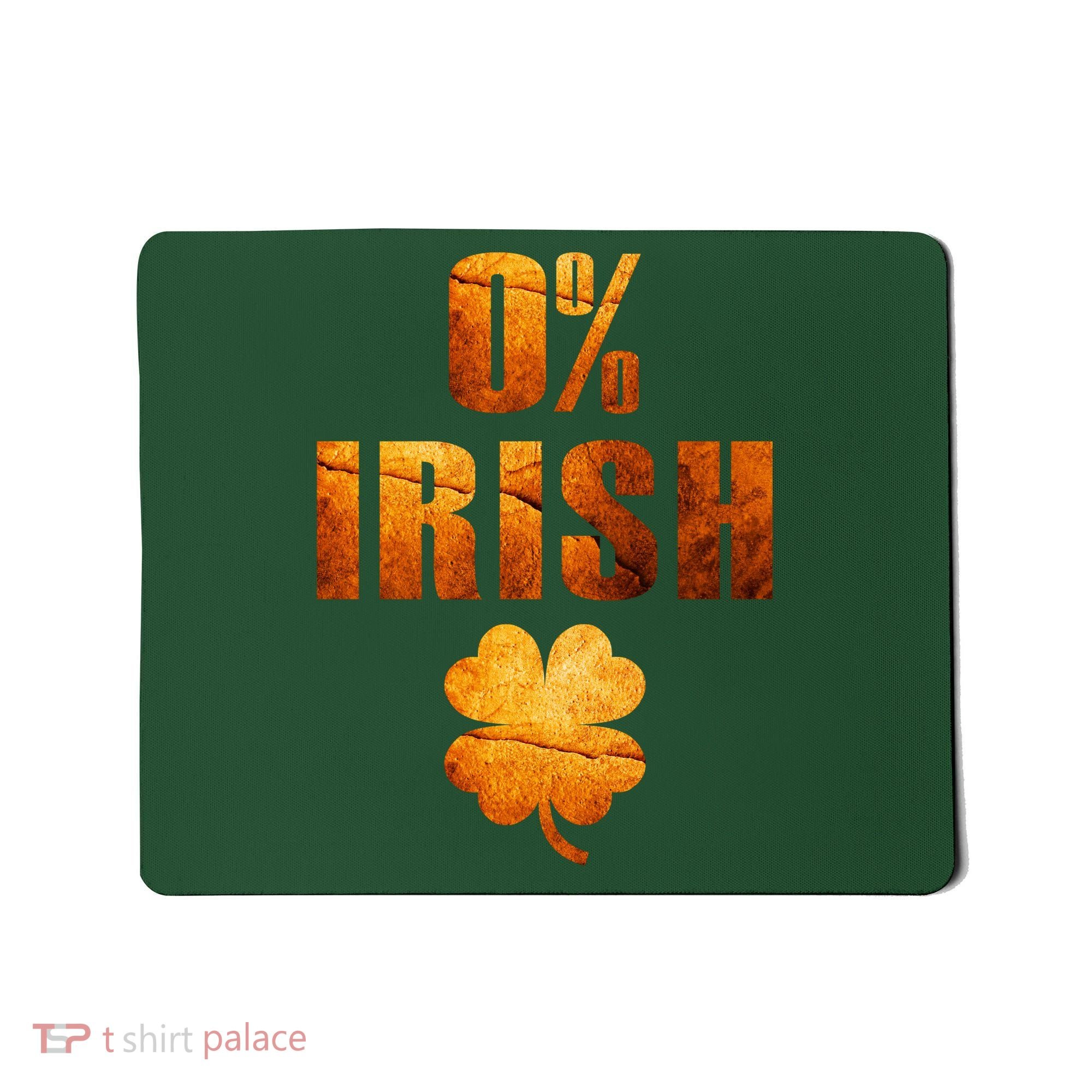 Retro 0% Irish Clover St Patrack's Day Mousepad