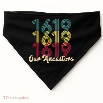 Retro 1619 Our Ancestors  USA-Made Doggie Bandana