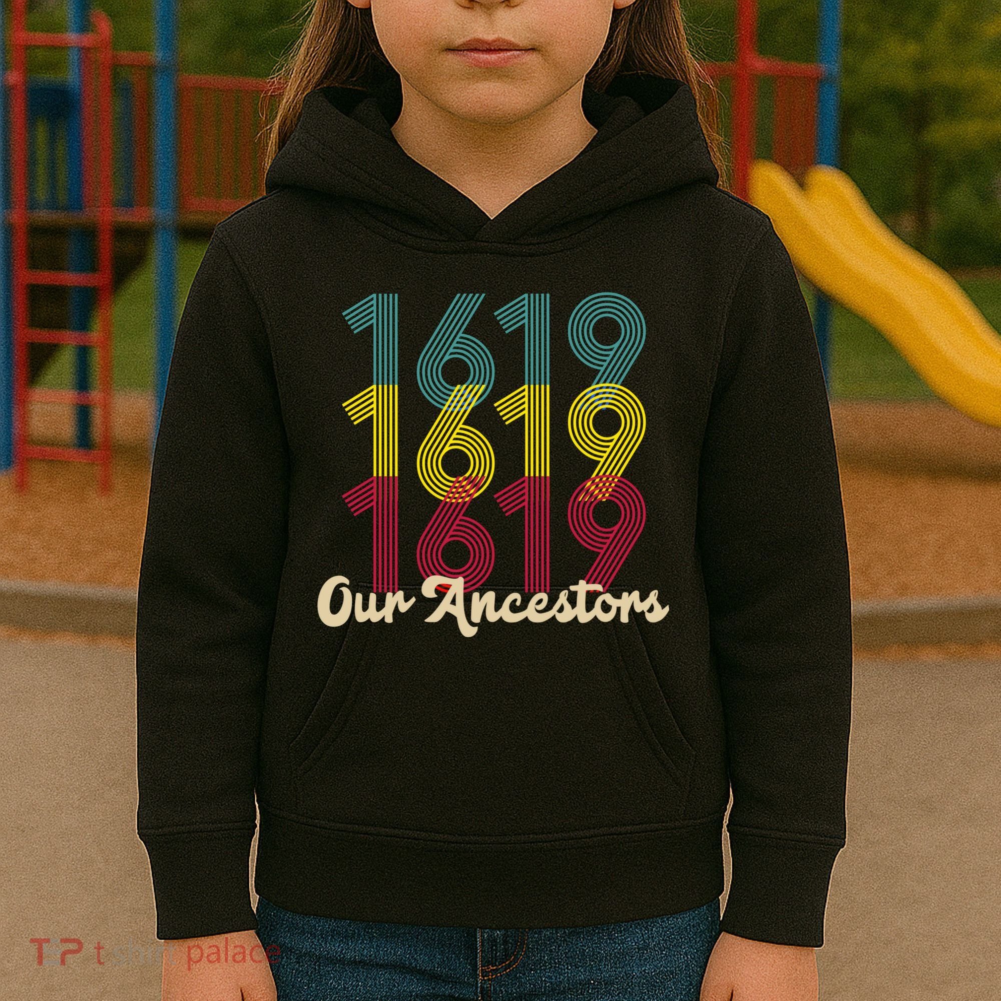 Retro 1619 Our Ancestors  Kids Hoodie