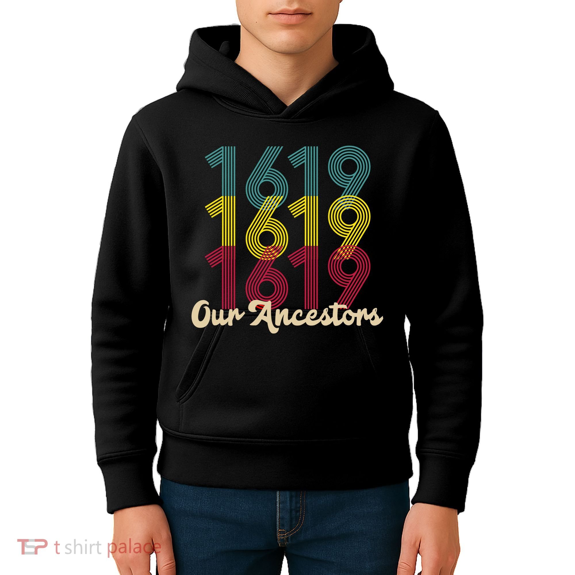 Retro 1619 Our Ancestors  Kids Hoodie