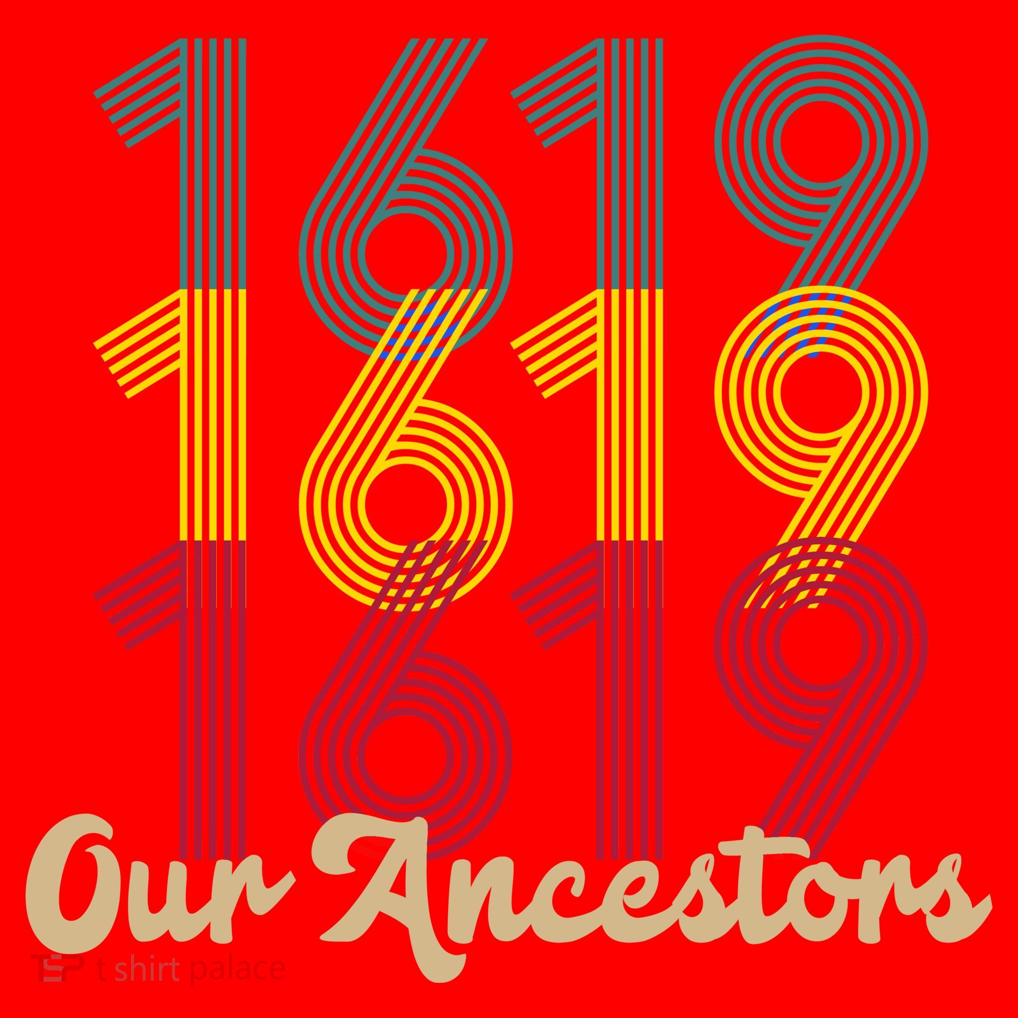 Retro 1619 Our Ancestors  Santa Hat