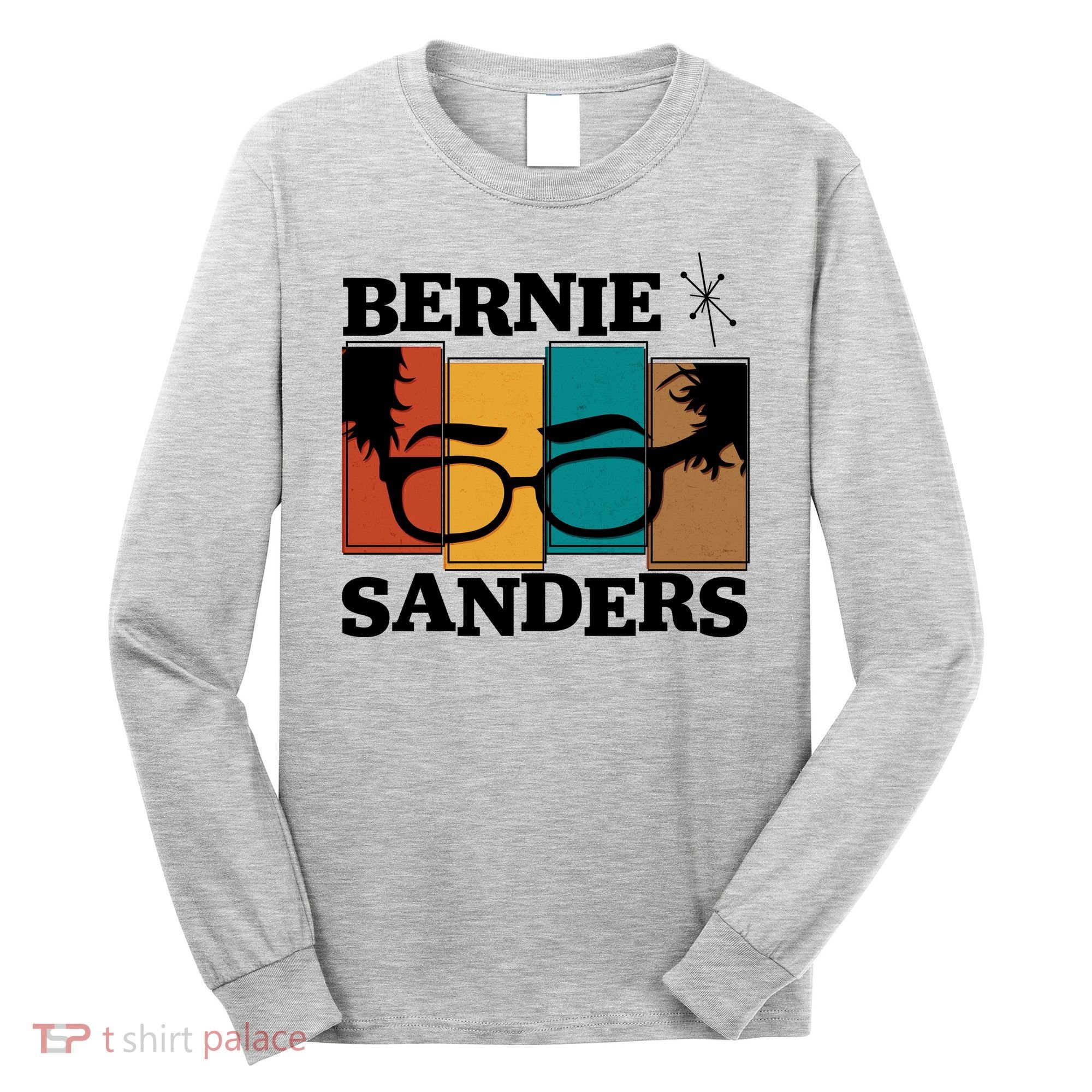 Retro 50's Bernie Sanders Logo Long Sleeve Shirt