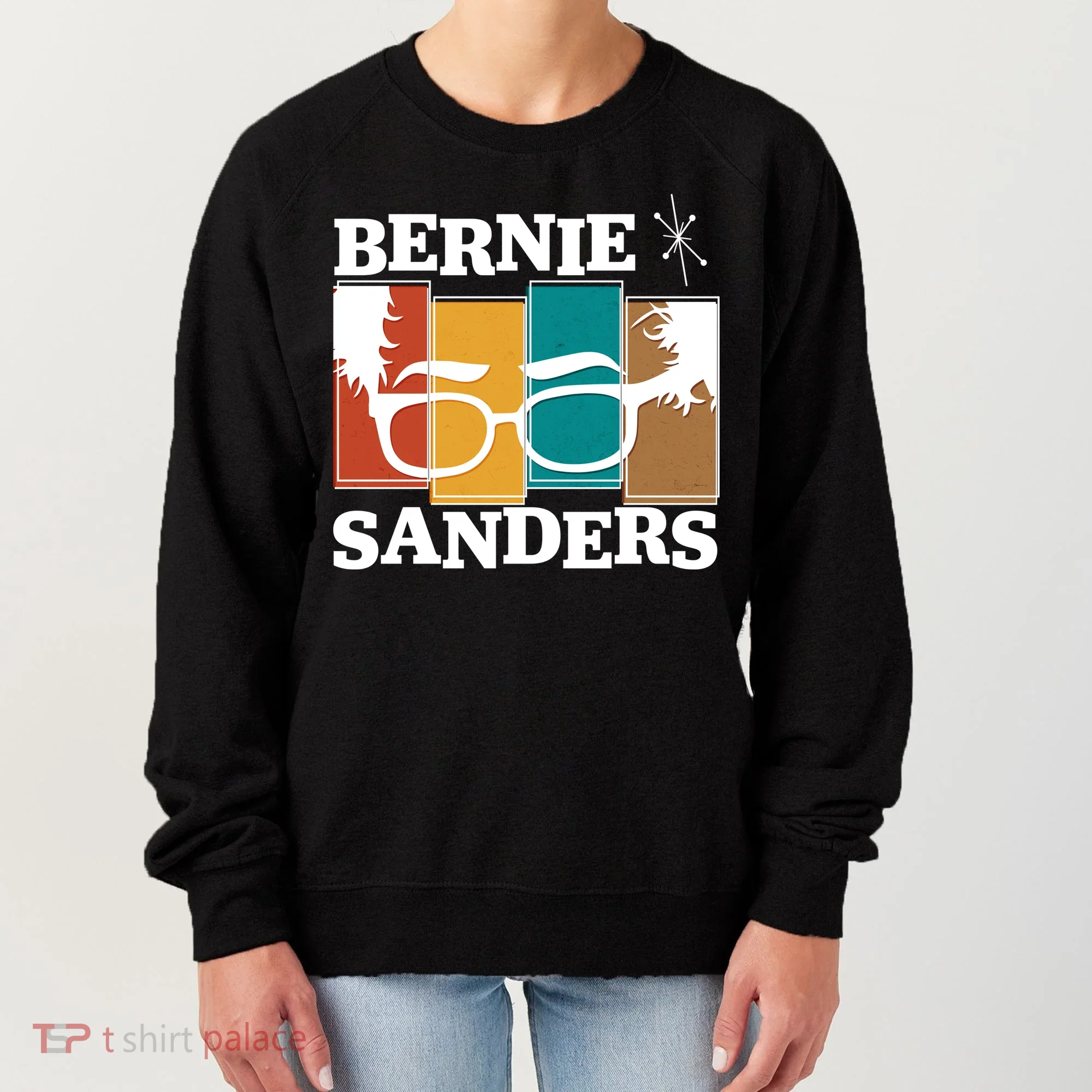 Retro 50's Bernie Sanders Logo Women's Sweatshirt