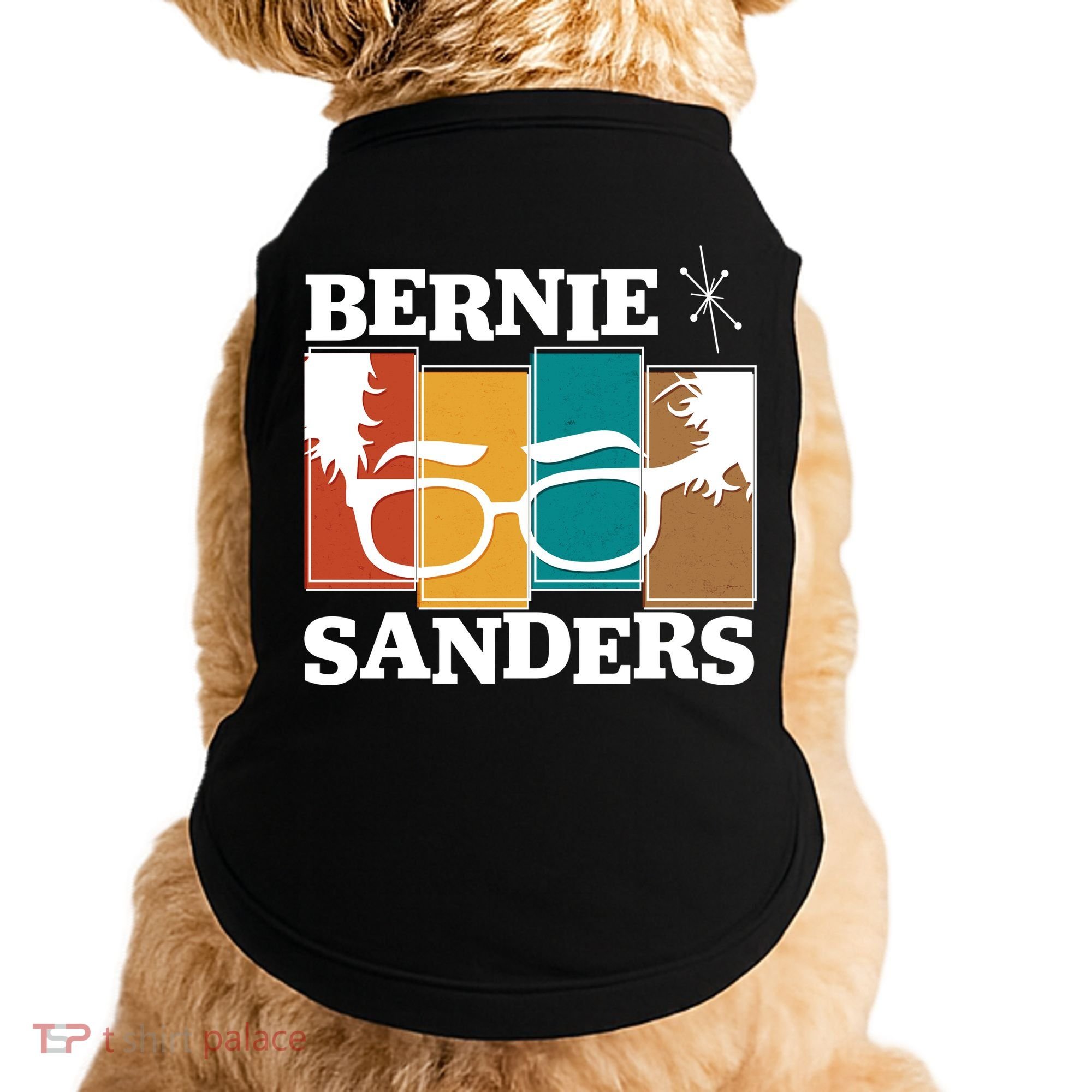 Retro 50's Bernie Sanders Logo Doggie Tank