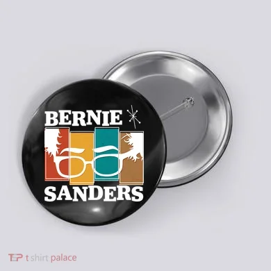 Retro 50's Bernie Sanders Logo Button