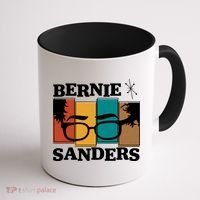 Retro 50's Bernie Sanders Logo Coffee Mug thumb 1