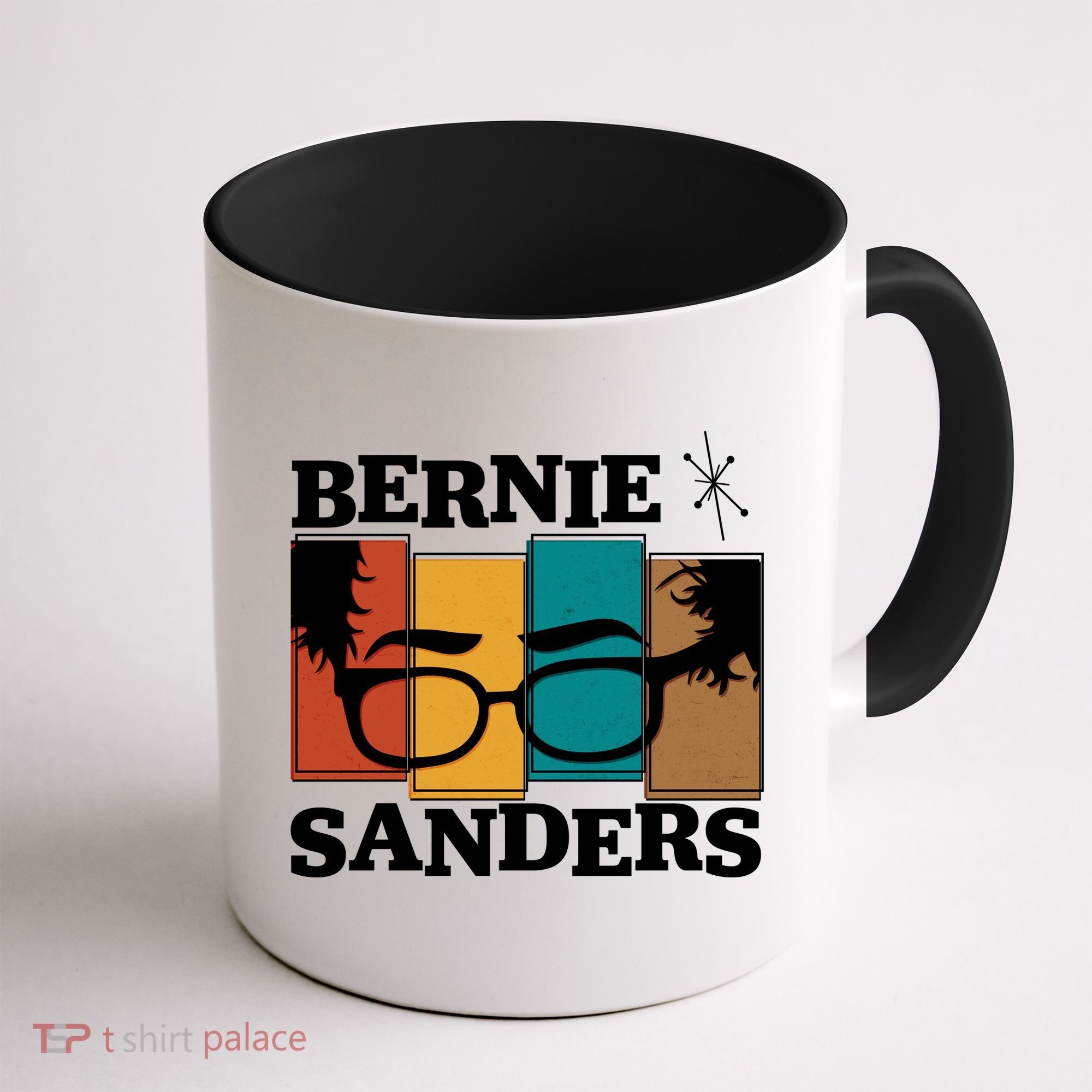 Retro 50's Bernie Sanders Logo Coffee Mug