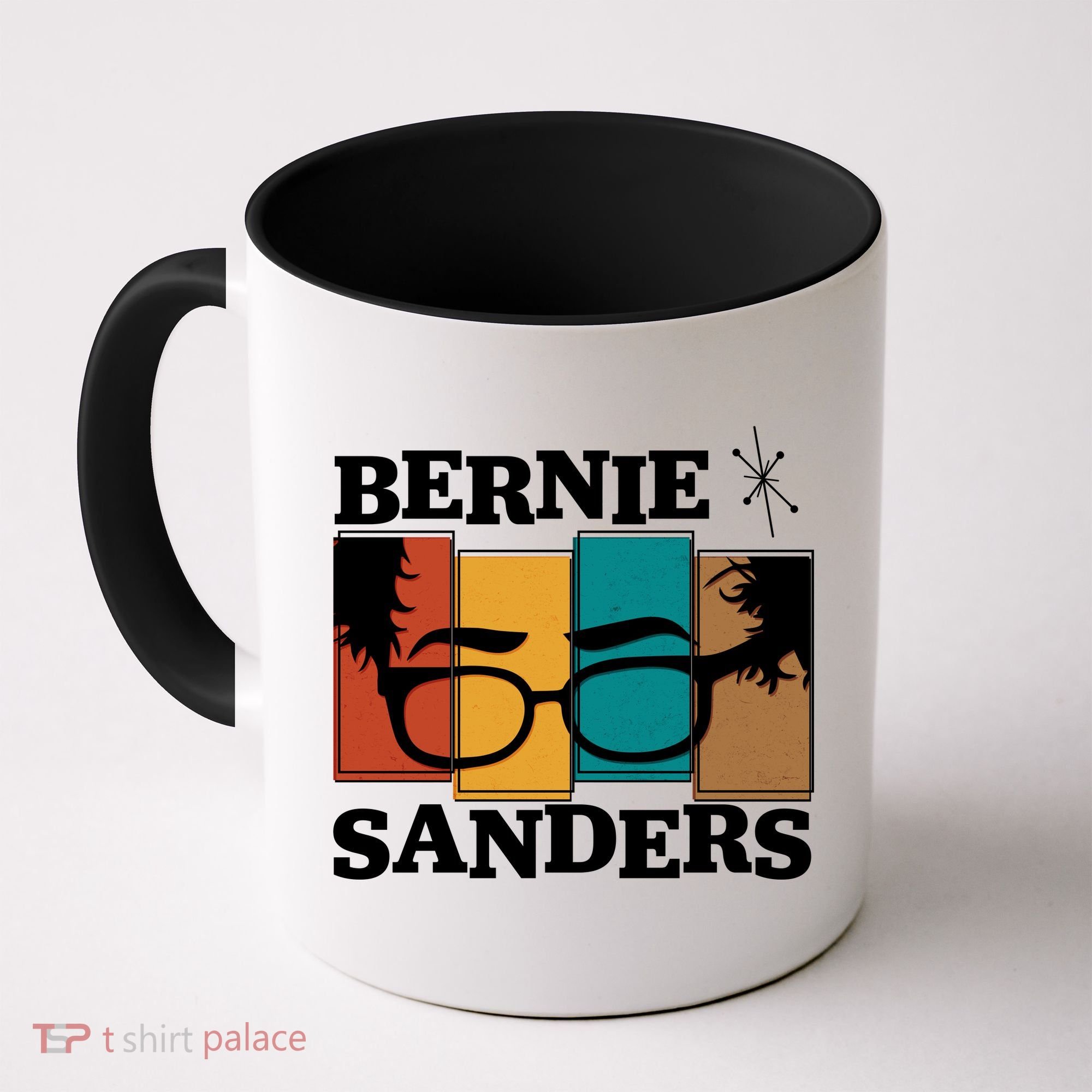 Retro 50's Bernie Sanders Logo Coffee Mug
