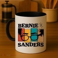 Retro 50's Bernie Sanders Logo Coffee Mug thumb 4