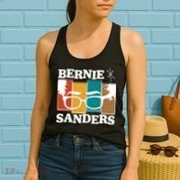 Retro 50's Bernie Sanders Logo Women's Tank Top thumb 2