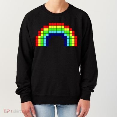 Retro 8 Bit Rainbow Women's Sweatshirt