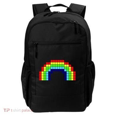 Retro 8 Bit Rainbow Backpack