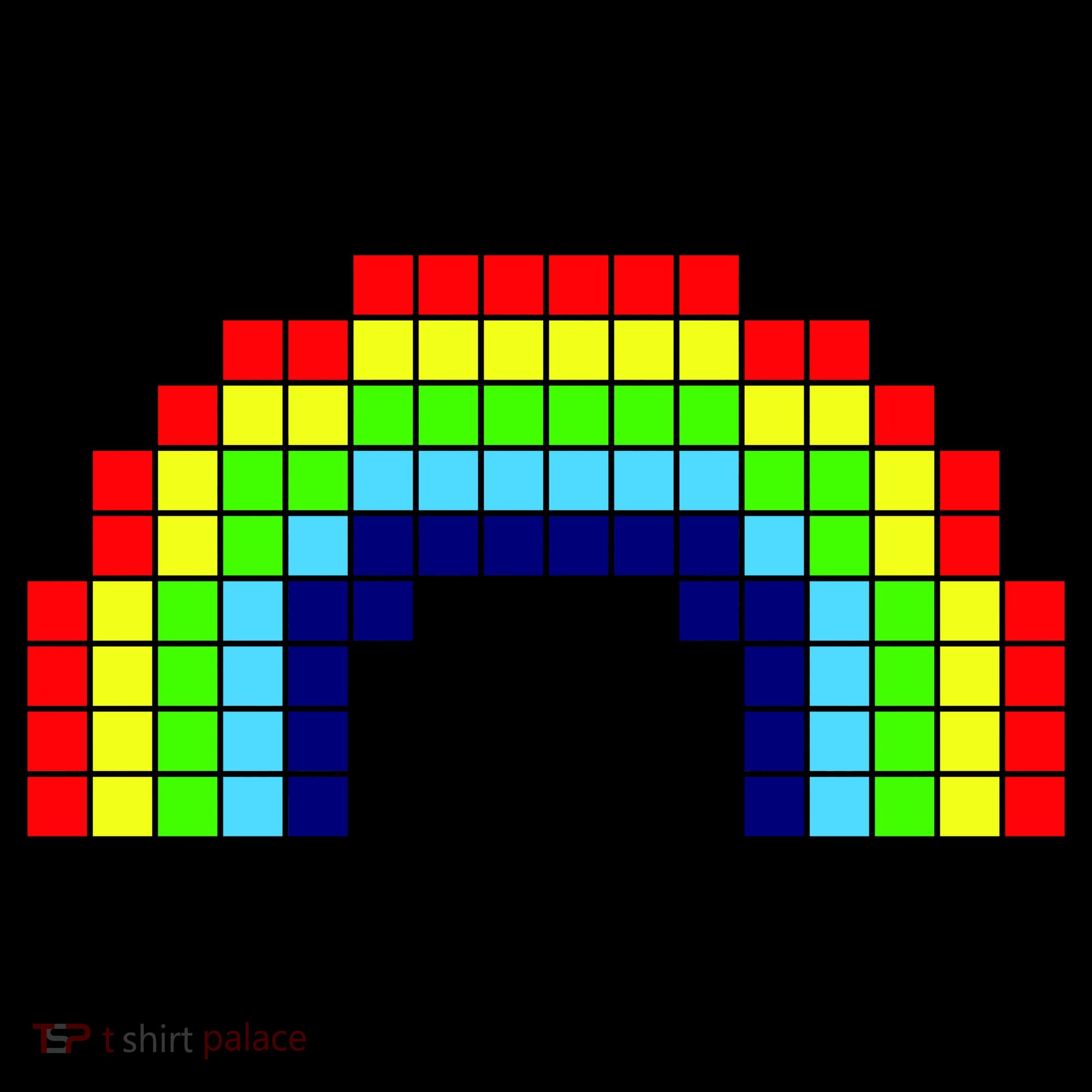 Retro 8 Bit Rainbow Bucket Hat