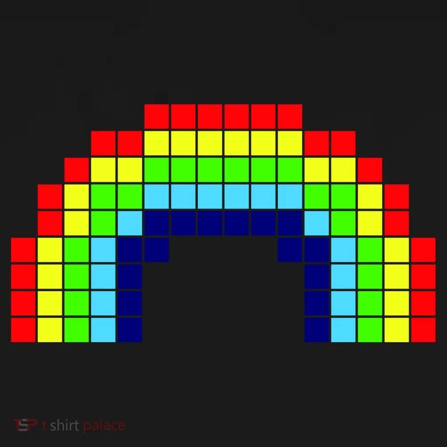 Retro 8 Bit Rainbow Bucket Hat