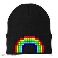 Retro 8 Bit Rainbow Beanie thumb 0