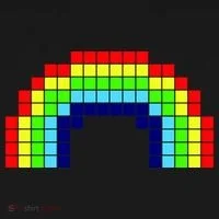 Retro 8 Bit Rainbow Coaster thumb 2