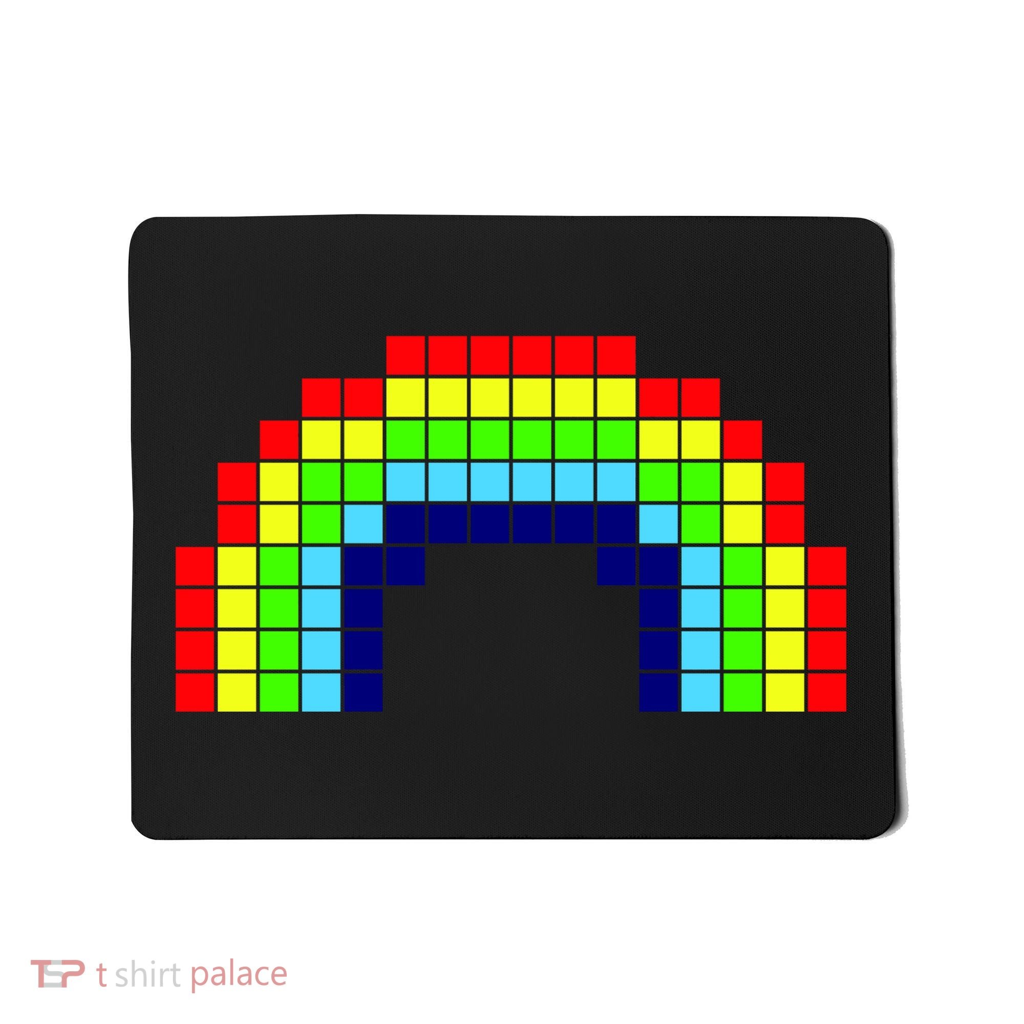 Retro 8 Bit Rainbow Mousepad