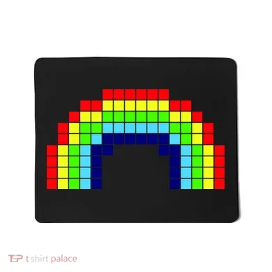 Retro 8 Bit Rainbow Mousepad