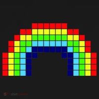 Retro 8 Bit Rainbow Mousepad thumb 1