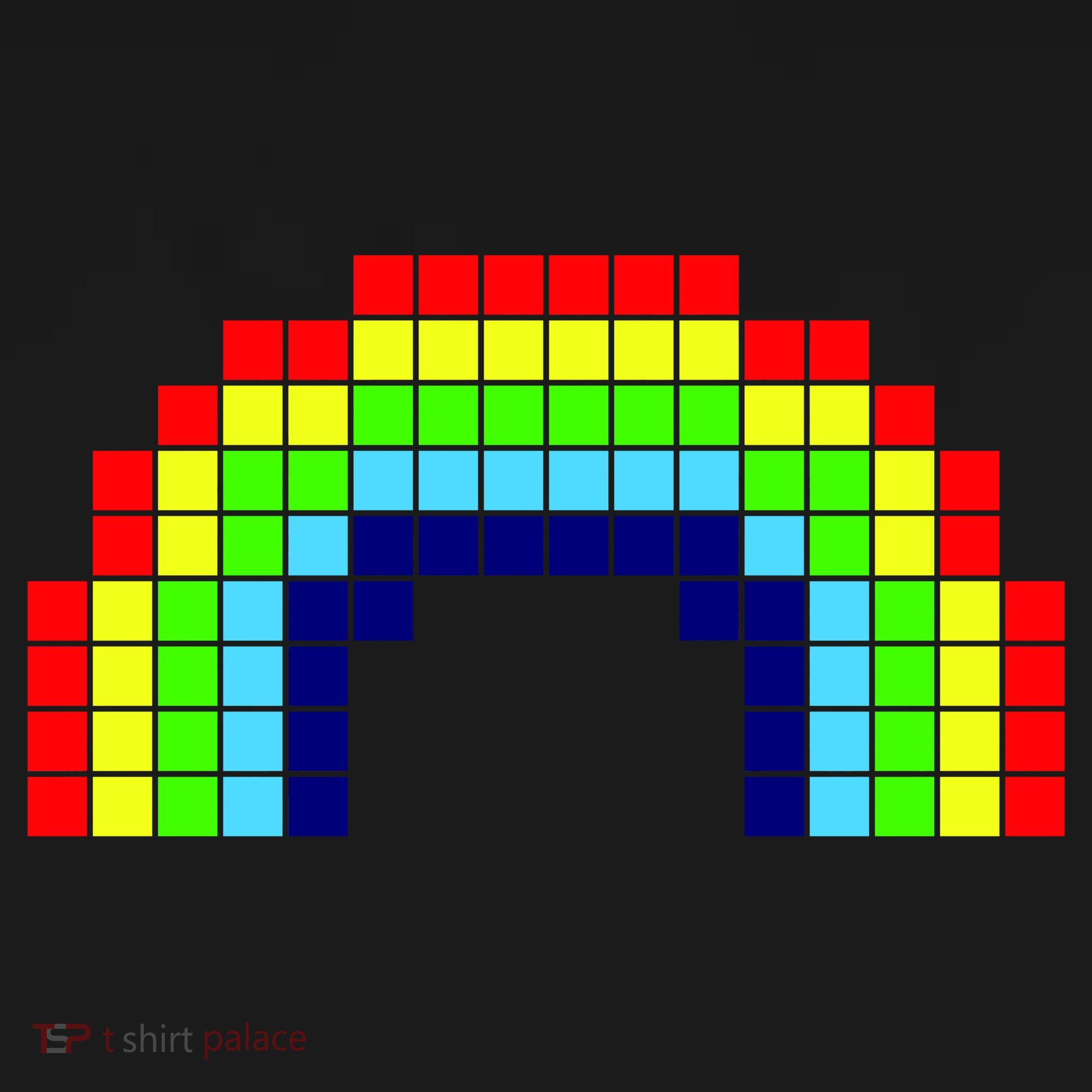 Retro 8 Bit Rainbow Mousepad