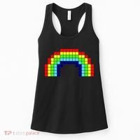 Retro 8 Bit Rainbow Women's Tank Top thumb 0