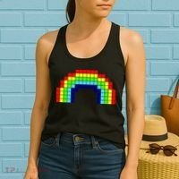 Retro 8 Bit Rainbow Women's Tank Top thumb 2