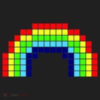 Retro 8 Bit Rainbow Hat thumb 2