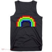 Retro 8 Bit Rainbow Tank Top thumb 0