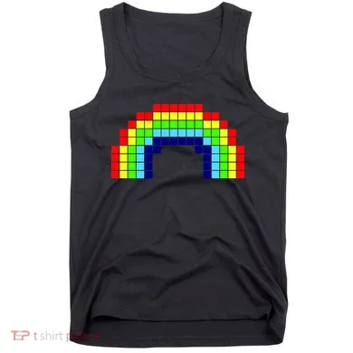 Retro 8 Bit Rainbow Tank Top
