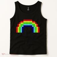 Retro 8 Bit Rainbow Tank Top thumb 2
