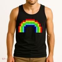 Retro 8 Bit Rainbow Tank Top thumb 3
