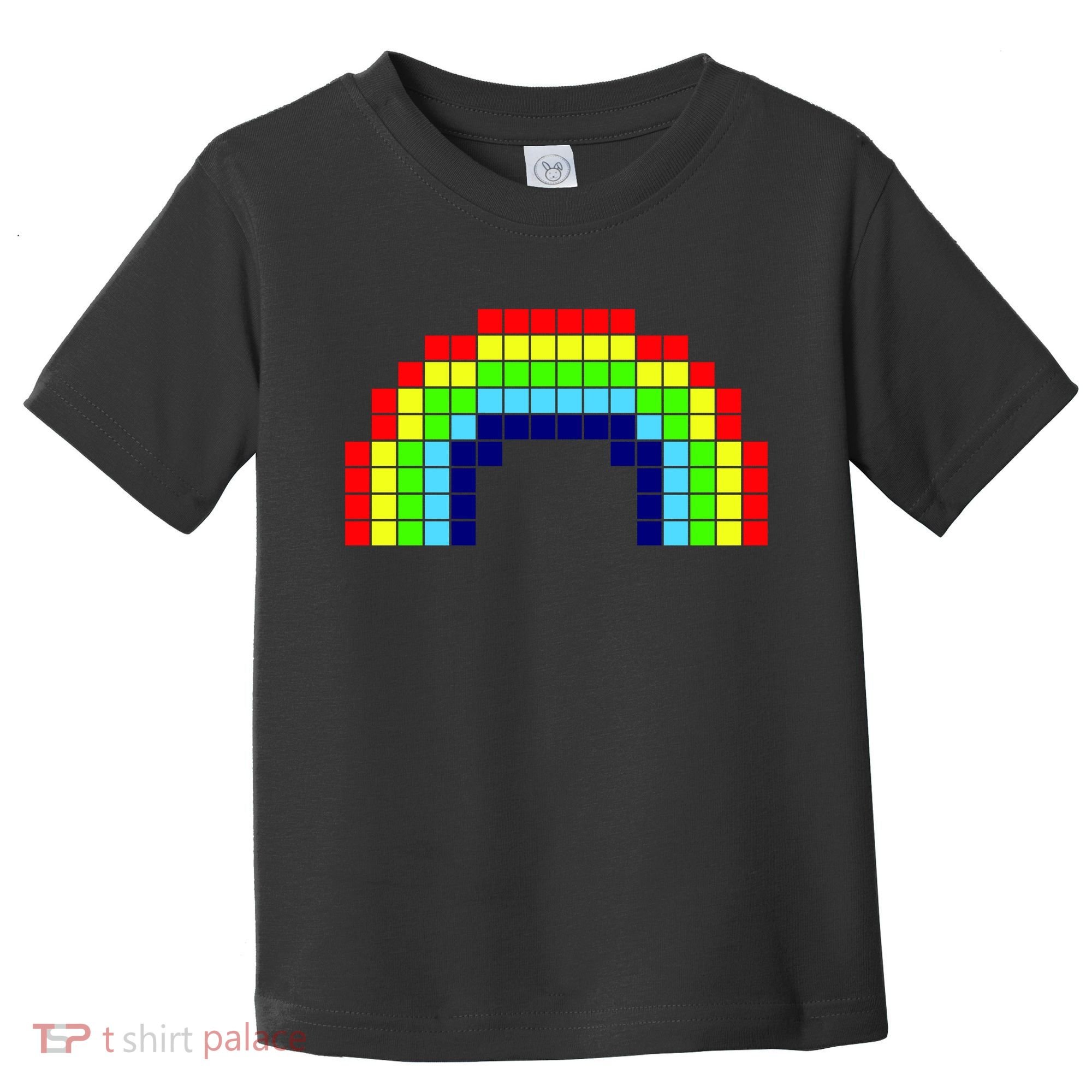 Retro 8 Bit Rainbow Toddler T-Shirt