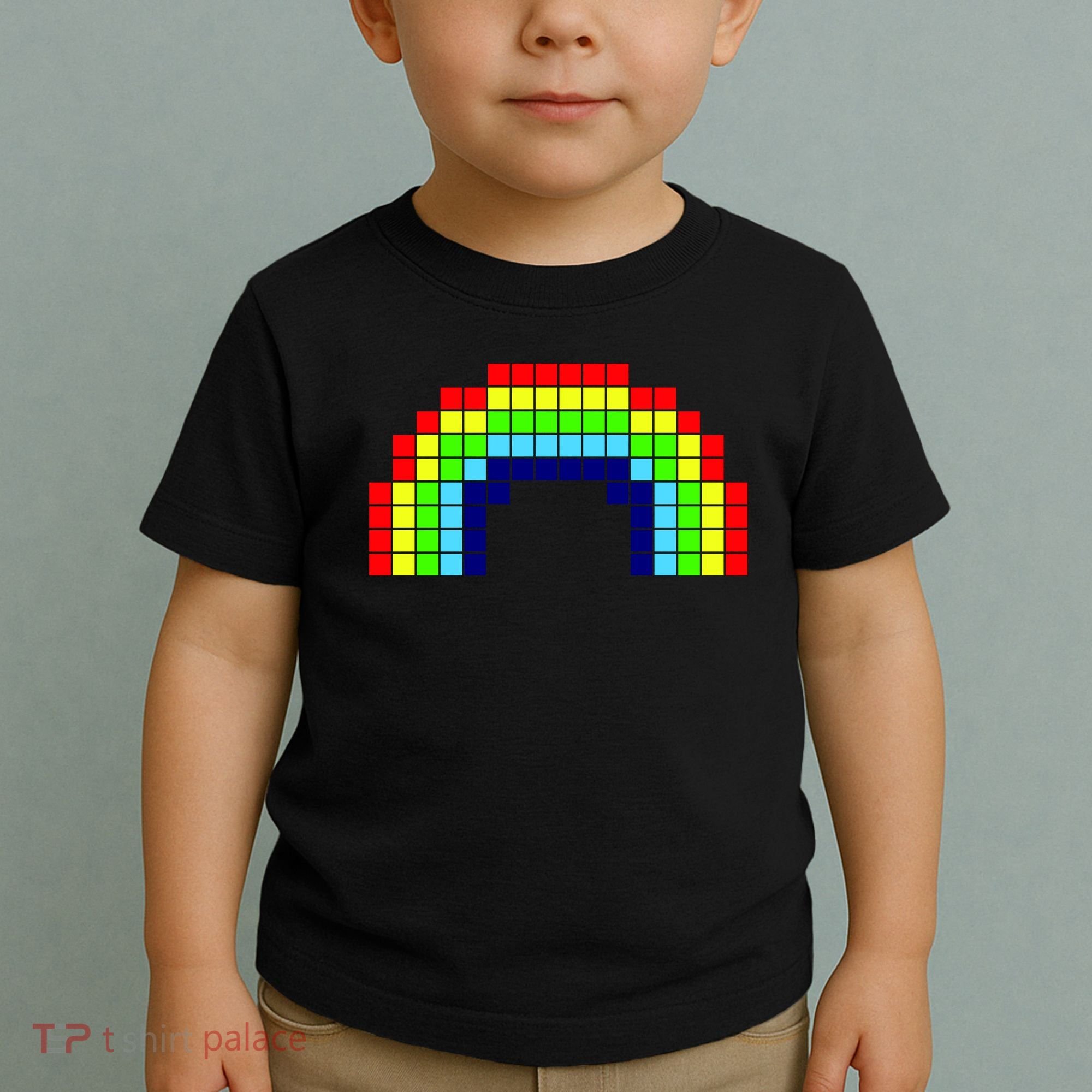 Retro 8 Bit Rainbow Toddler T-Shirt