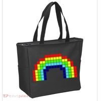 Retro 8 Bit Rainbow Tote Bag thumb 2