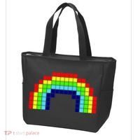 Retro 8 Bit Rainbow Tote Bag thumb 3