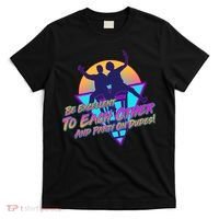 Retro 80's Bill And Ted Be Excellent to Each Other Party On Dudes! T-Shirt thumb 0