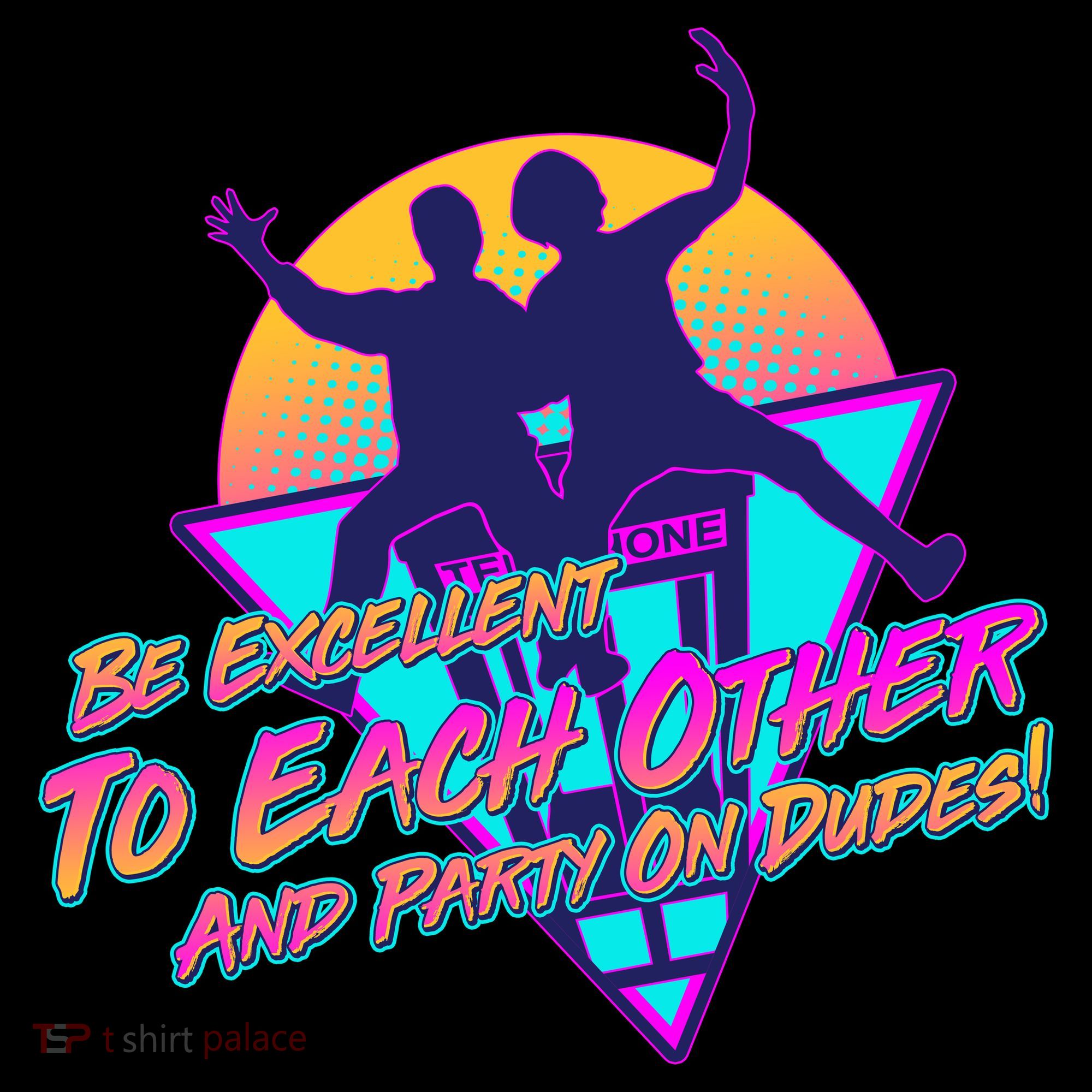 Retro 80's Bill And Ted Be Excellent to Each Other Party On Dudes! Coffee Mug