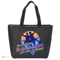 Retro 80's Bill And Ted Be Excellent to Each Other Party On Dudes! Tote Bag thumb 0