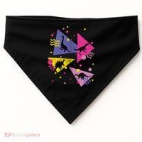 Retro 80's Dinosaurs USA-Made Doggie Bandana thumb 0