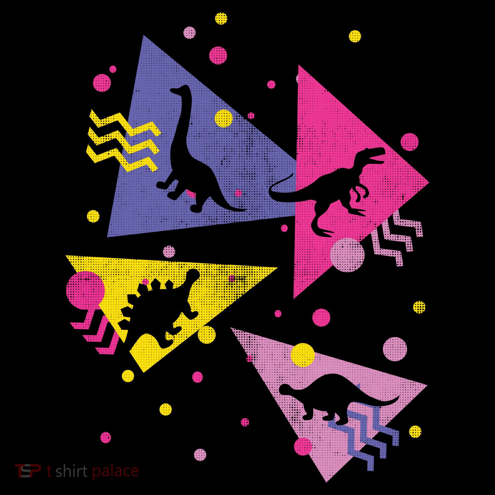 Retro 80's Dinosaurs Polo