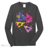 Retro 80's Dinosaurs Long Sleeve Shirt thumb 0