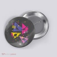 Retro 80's Dinosaurs Button thumb 0