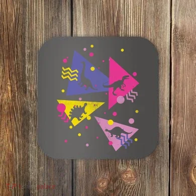 Retro 80's Dinosaurs Coaster